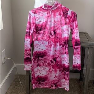 PLT High Neck, Long Sleeve Bodycon Dress